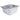 Gastronormbak RVS, 2/3 GN, H:15 cm, 13 L