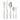Koffie/Cocktaillepel, RVS, L: 14 cm - Pintinox Palace (Set van 12)