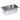 Gastronormbak RVS, 1/4 GN, H:10 cm, 2,8 L